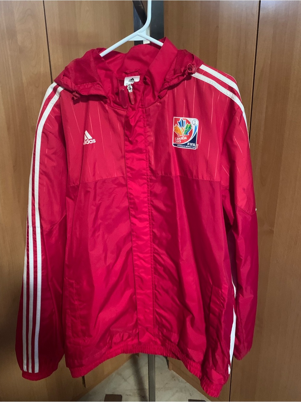 Adidas Red FIFA Windbreaker Jacket